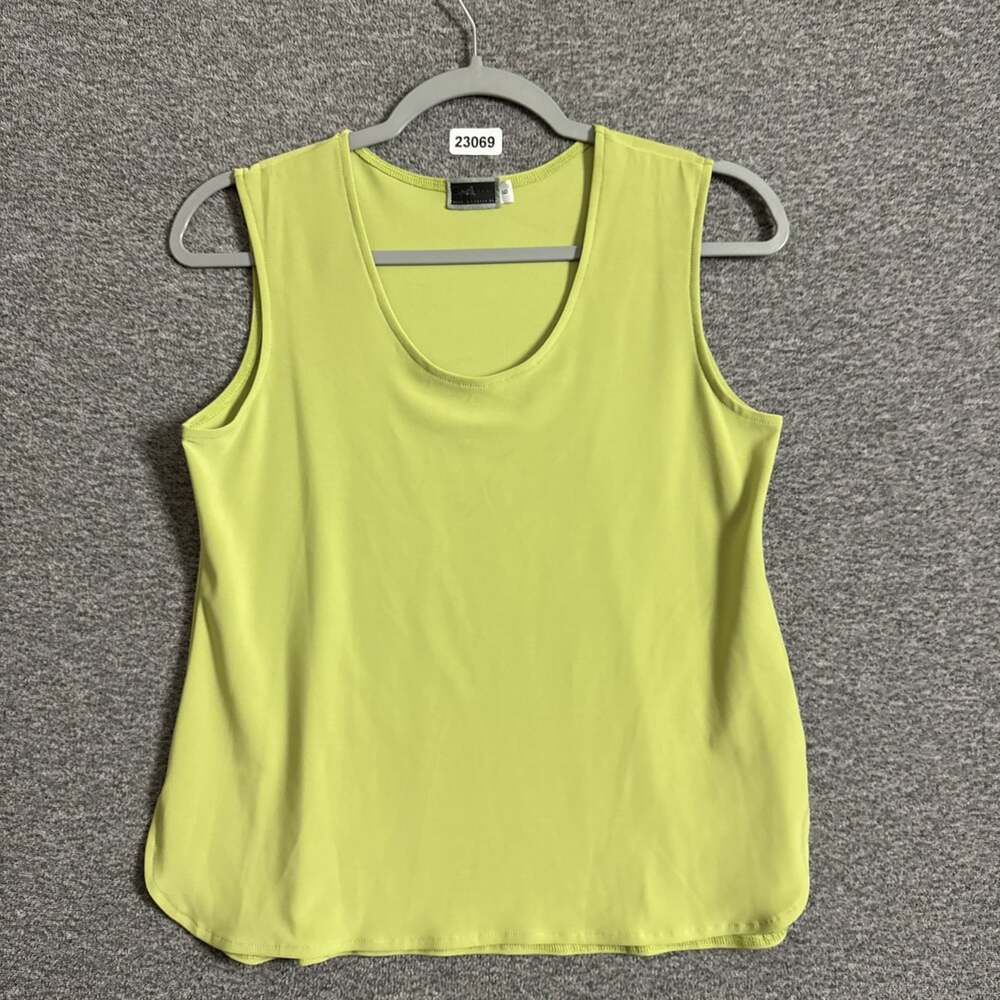 Sympli Canada Women's Size 6 Yellow Green Stretch Polyester Lightweight Tank Top